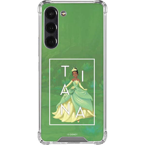 Disney Princess Tiana Floral Galaxy S24 FE Clear Case